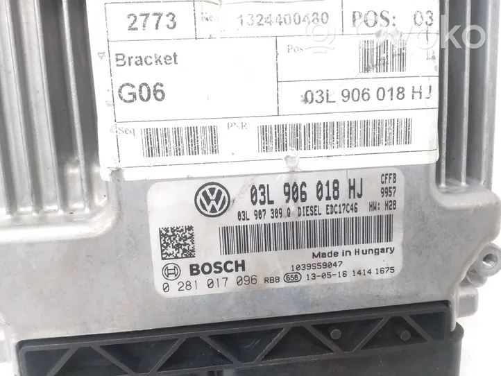 Volkswagen Sharan Variklio valdymo blokas 03L906018HJ