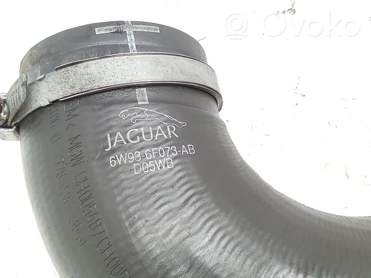 Jaguar XF X250 Tube d'admission de tuyau de refroidisseur intermédiaire 6W936F073AB