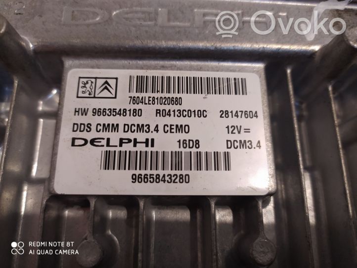 Citroen C5 Unidad de control/módulo del motor 7604LE81020680