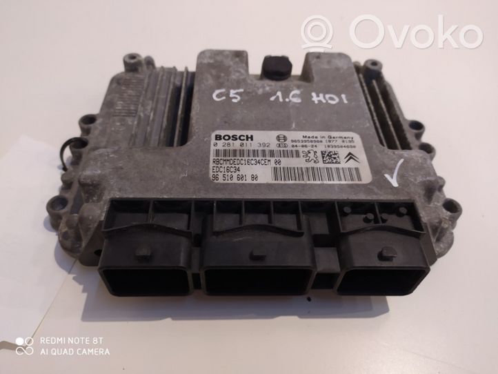 Citroen C5 Variklio valdymo blokas 0281011392