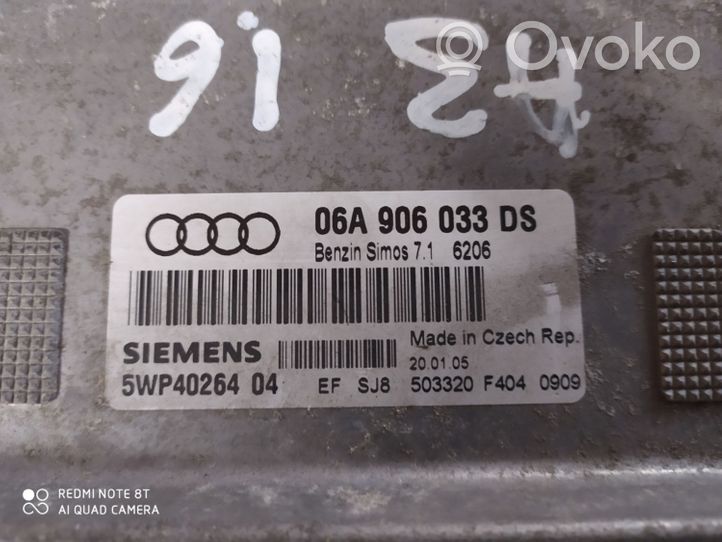 Audi A3 S3 8P Moottorin ohjainlaite/moduuli 06A906033DS