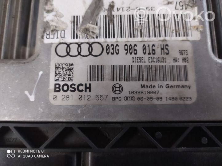 Audi A6 S6 C6 4F Variklio valdymo blokas 03G906016HS