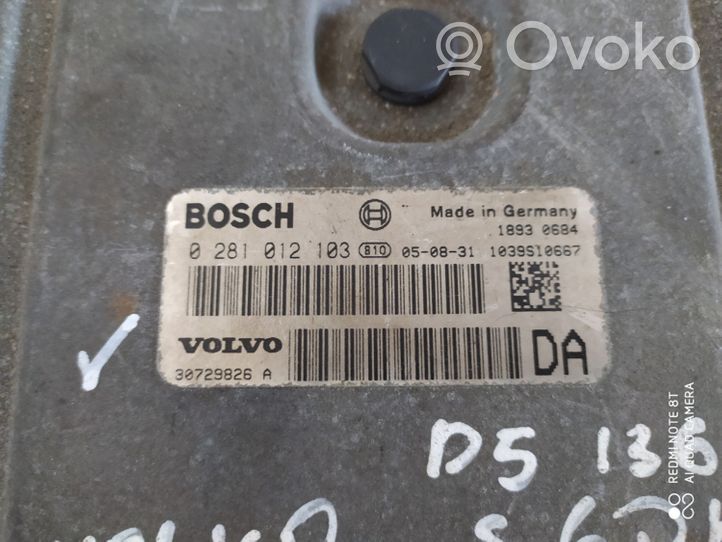 Volvo S60 Calculateur moteur ECU 0281012103