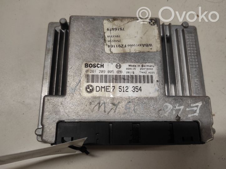 BMW 3 E46 Sterownik / Moduł ECU 0261209005