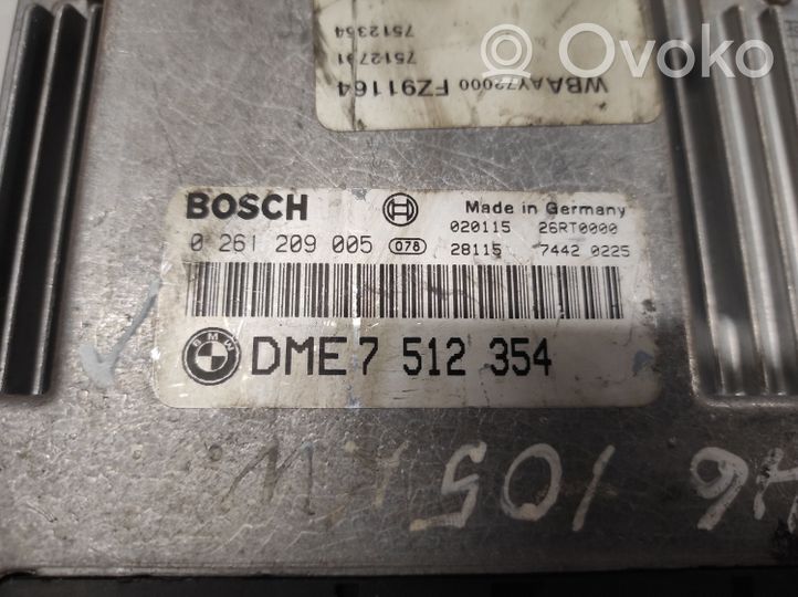 BMW 3 E46 Sterownik / Moduł ECU 0261209005