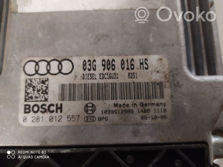 Audi A6 S6 C6 4F Variklio valdymo blokas 0281012557