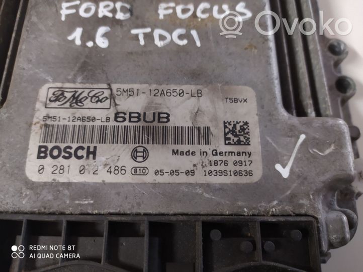 Ford Focus Engine control unit/module 0281012486