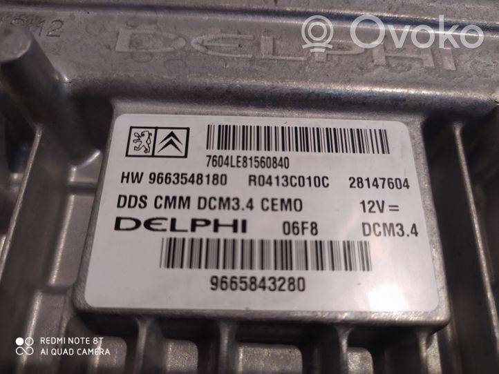 Citroen C5 Unidad de control/módulo del motor 7604LE81560840