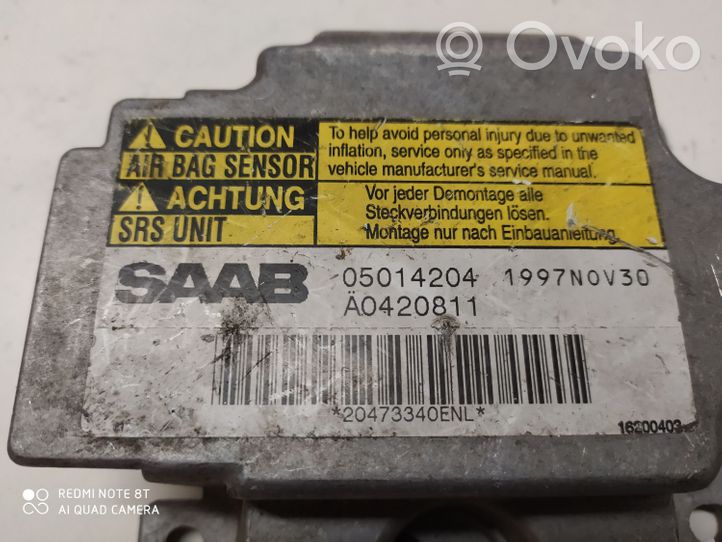 Saab 9-5 Sterownik / Moduł Airbag 05014204