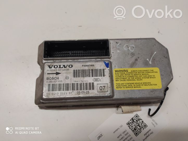 Volvo S60 Sterownik / Moduł Airbag 0285001655