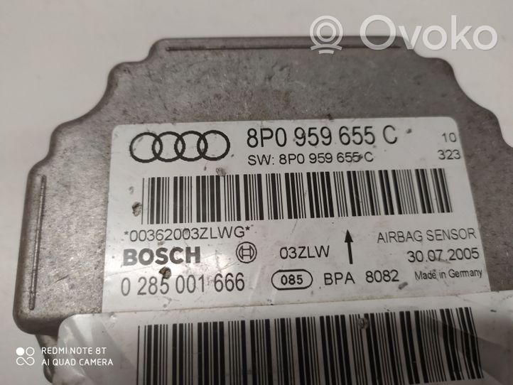 Audi A3 S3 8P Centralina/modulo airbag 8P0959655C