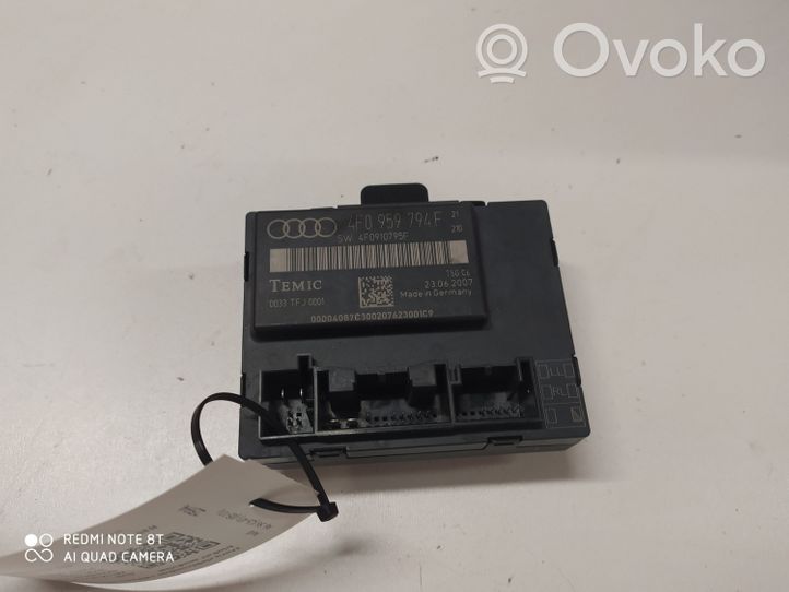 Audi A6 S6 C6 4F Durų elektronikos valdymo blokas 4F0959794F