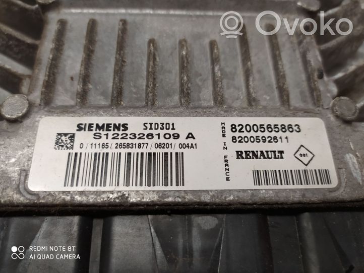 Renault Megane II Sterownik / Moduł ECU S122326109A