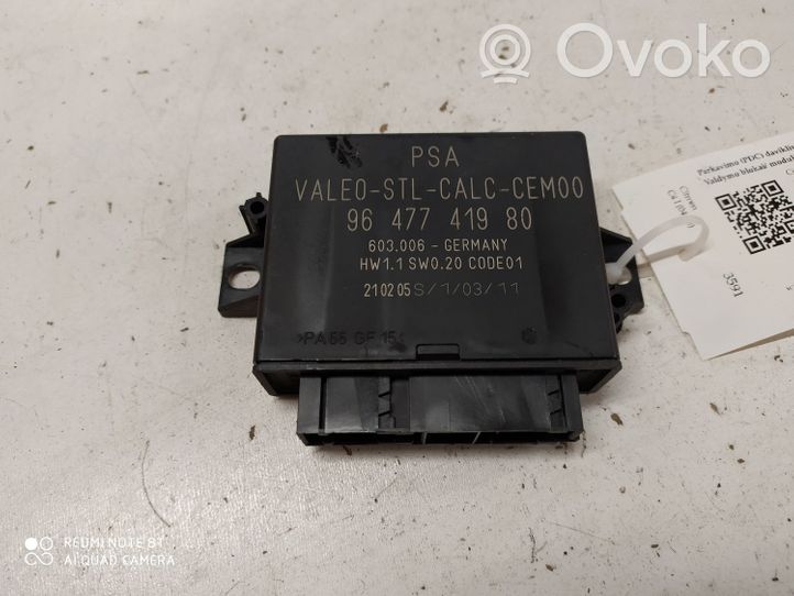 Citroen C4 I Unité de commande, module PDC aide au stationnement 9647741980