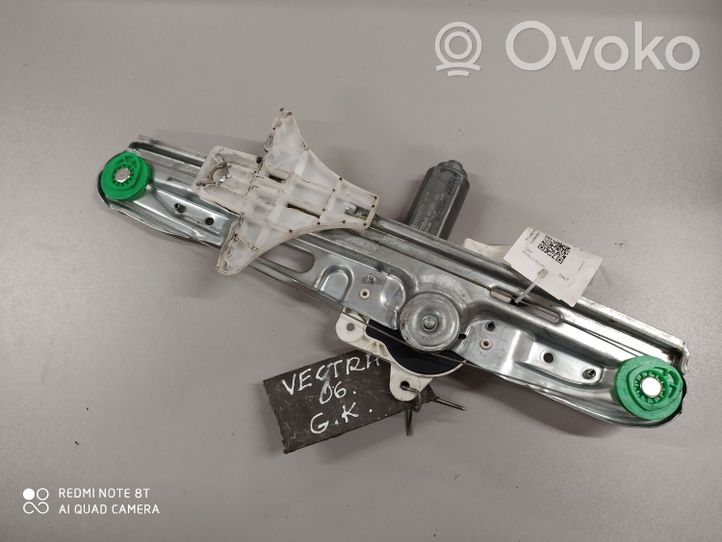 Opel Vectra C Mécanisme lève-vitre de porte arrière avec moteur 24451521