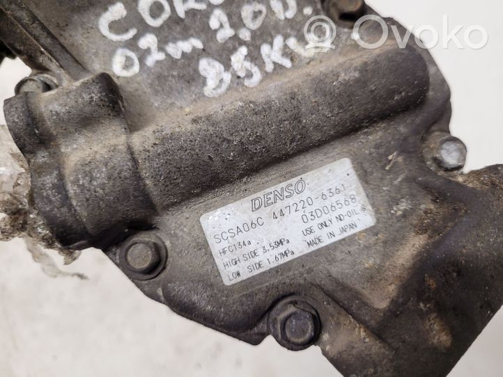 Toyota Corolla Verso AR10 Compresor (bomba) del aire acondicionado (A/C)) 4472206361