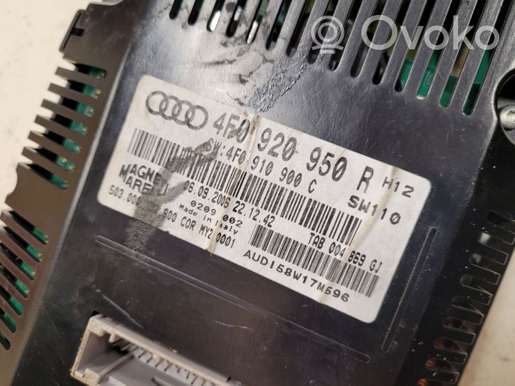 Audi A6 S6 C6 4F Tachimetro (quadro strumenti) 4F0920950R