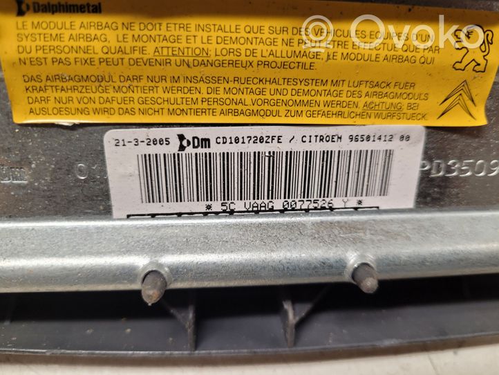 Citroen C5 Ceļu drošības spilvens 9650141200