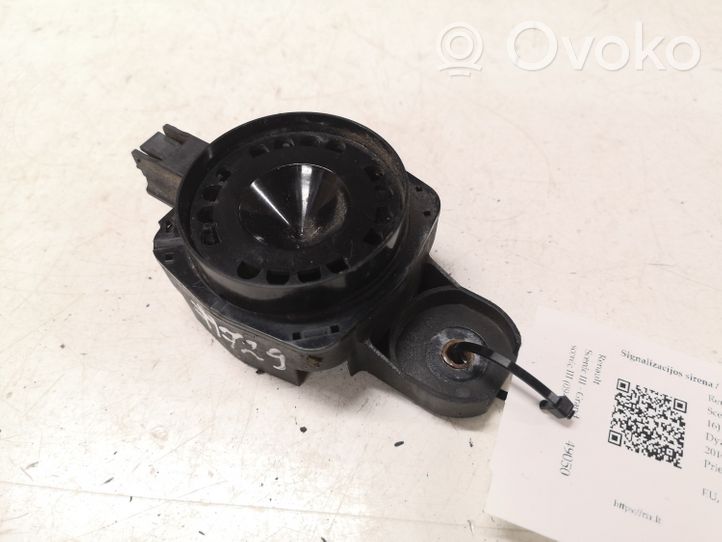 Renault Scenic III -  Grand scenic III Alarm system siren 256400001R