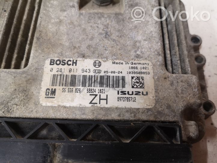 Opel Astra H Sterownik / Moduł ECU 0281011943