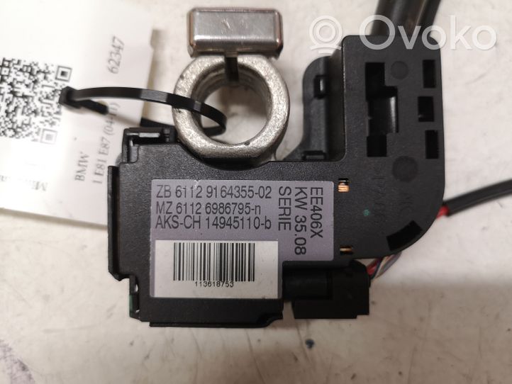 BMW 1 E81 E87 Cable negativo de tierra (batería) 912357101