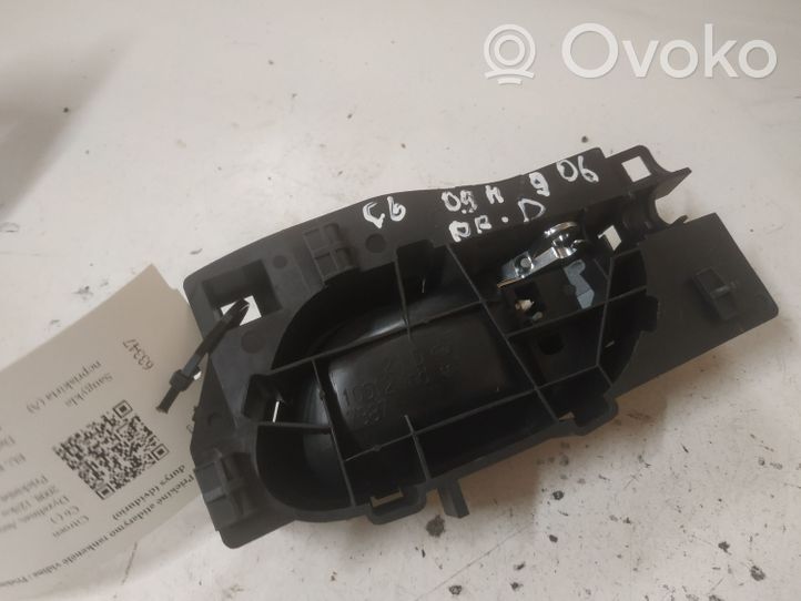 Citroen C6 Front door interior handle 96526177UD