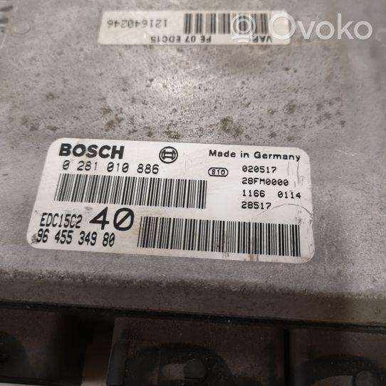 Citroen C5 Variklio valdymo blokas 0281010886