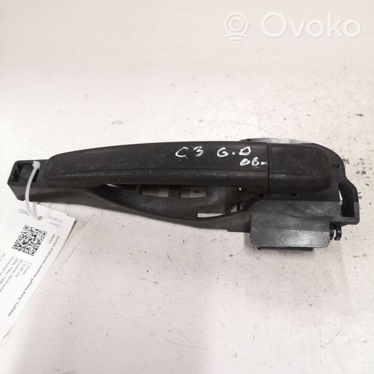 Citroen C3 Klamka zewnętrzna drzwi tylnych 9650444380