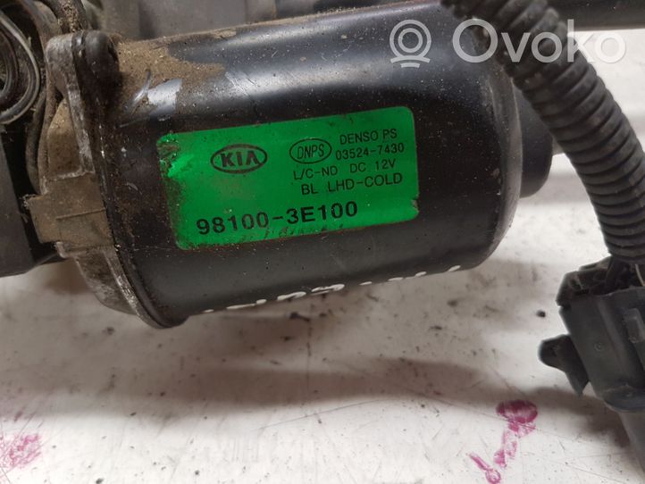 KIA Sorento Mechanizm i silniczek wycieraczek szyby przedniej / czołowej 981003E100