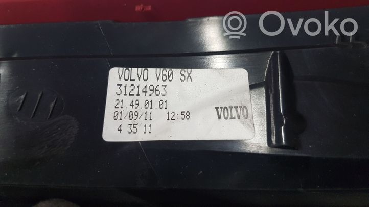 Volvo V60 Galinis žibintas kėbule 31214963