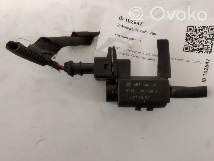 Fiat Doblo Turboahtimen magneettiventtiili 46754960