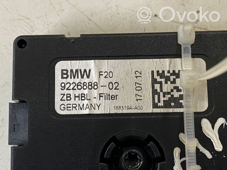 BMW 1 F20 F21 Filtre antenne aérienne 9226888