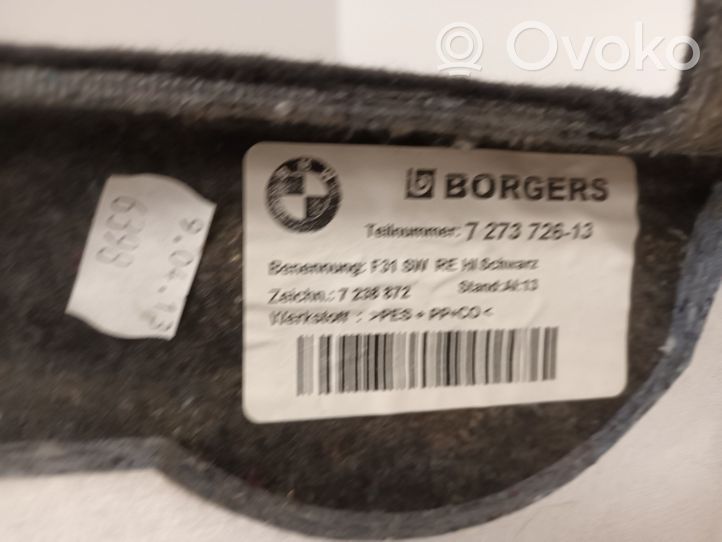 BMW 3 F30 F35 F31 Bagažinės apdailos dangtelis 727372613