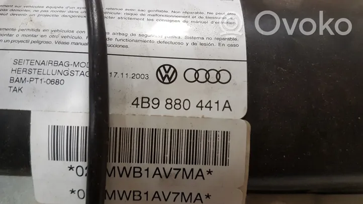 Audi A6 S6 C5 4B Airbag de siège 4B9880441A