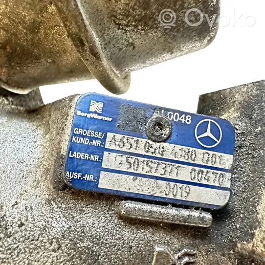 Mercedes-Benz E W212 Oro vamzdis į turbiną A6510904180