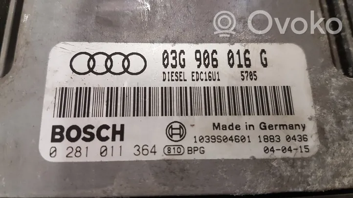 Audi A3 S3 8P Variklio valdymo blokas 0281011364