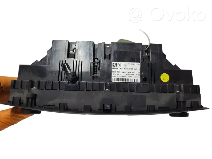 Citroen C5 Oro kondicionieriaus/ klimato/ pečiuko valdymo blokas (salone) 96829415ZD