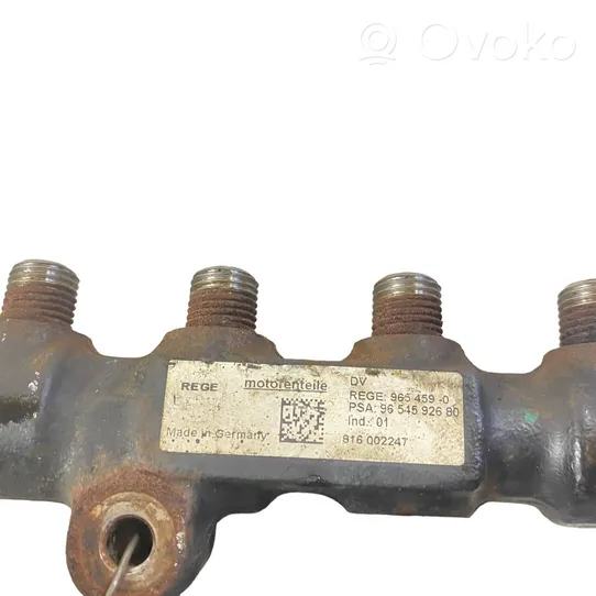 Citroen Berlingo Fuel main line pipe 9654592680