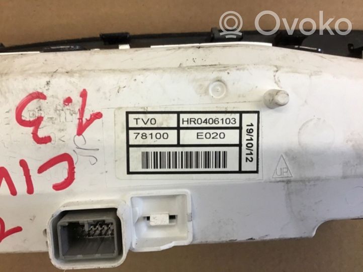 Honda Civic IX Tachimetro (quadro strumenti) HR0406103