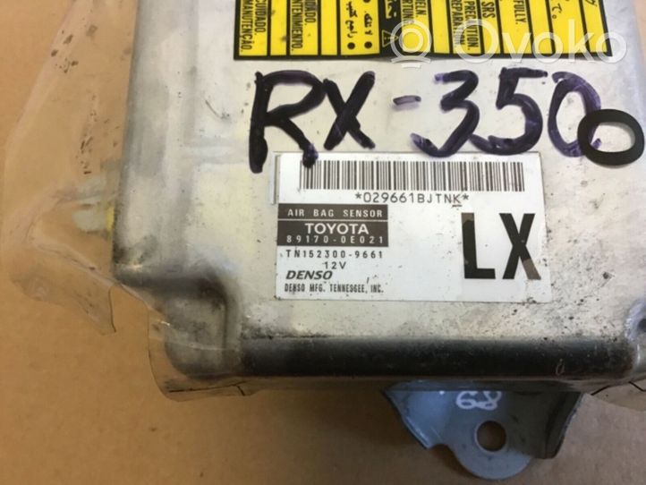 Lexus RX 330 - 350 - 400H Oro pagalvių valdymo blokas 891700E021