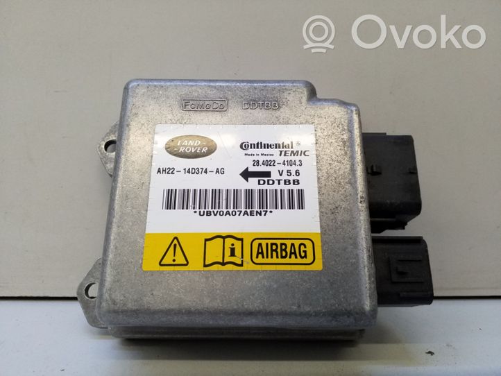 Land Rover Range Rover Sport L494 Airbag control unit/module AH2214D374AG