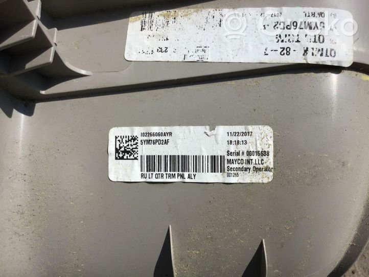 Chrysler Pacifica Rivestimento superiore laterale del sedile posteriore 5YM76PD2AF