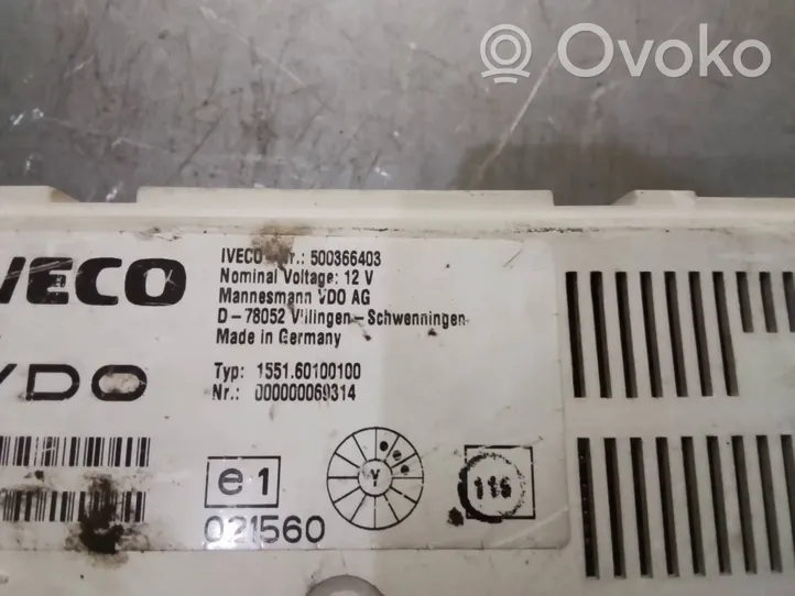 Iveco Daily 40.8 Tachimetro (quadro strumenti) 500366403