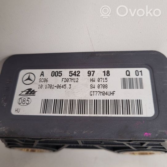 Mercedes-Benz CLC CL203 Sensore di imbardata accelerazione ESP A0055429718