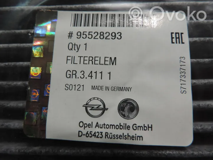 Opel Corsa C Ohjaamon sisäilman mikrosuodatinsarja 95528293