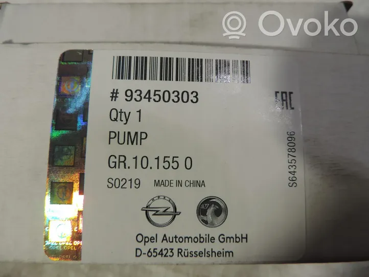 Opel Vivaro Tuulilasinpesimen pesusuutin 93450303