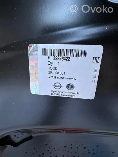 Opel Crossland X Kompletny zestaw przedniej części nadwozia / karoserii 39226422