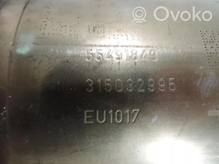 Opel Astra K Katalysaattori/FAP/DPF-hiukkassuodatin 55491849