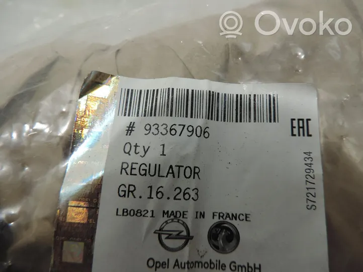 Opel Meriva A Front door window regulator with motor 93367906