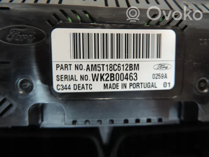 Ford C-MAX II Climate control unit AM5T18C612BM